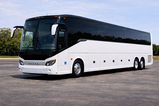 56-passenger charter bus available for charter in Metairie, LA